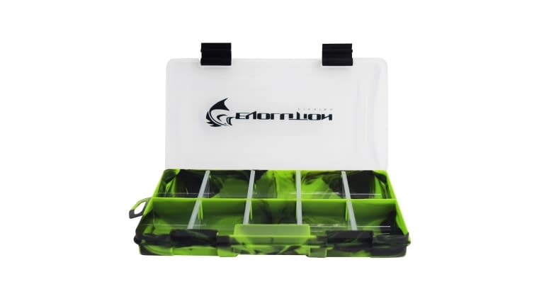 Evolution Drift Series Colored Tackle Trays - 35014_Green_Evolution_Drift_Tackle_Tray_Open