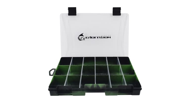 Evolution Drift Series Colored Tackle Trays - 36004_Green_Evolution_Draft_Tackle_Tray_Open