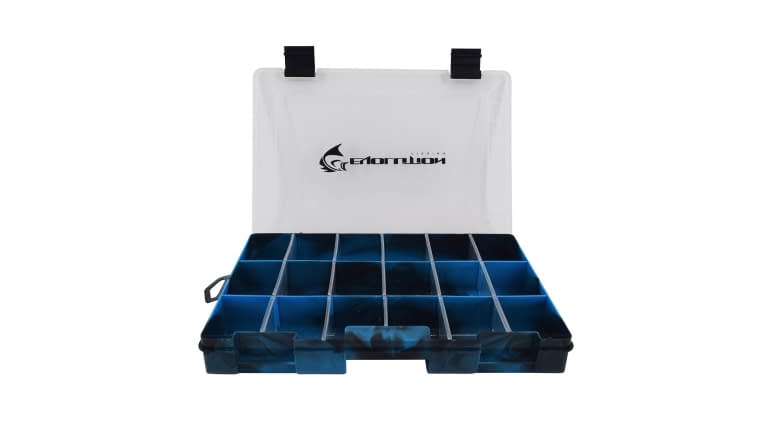 Evolution Drift Series Colored Tackle Trays - 36005_Blue_Evolution_Draft_Tackle_Tray_Open