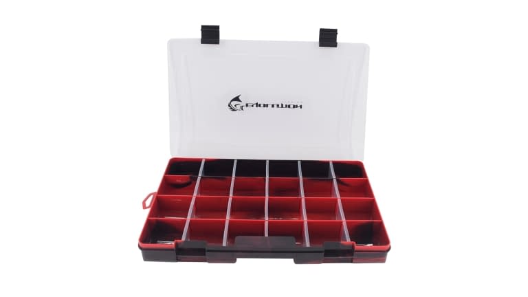 Evolution Drift Series Colored Tackle Trays - 37003_EV_Red_Evolution_Draft_Tackle_Tray_Open