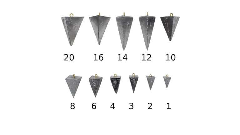 Anglers King Pyramid Sinkers Approx. 25lb Box - pyramid-00-all-sizes