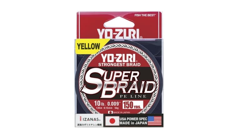 Yo-Zuri SuperBraid 150yd - SB10LBYL150